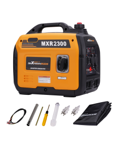 maxpeedingrods Inverter Stromgenerator 2300W Benzin 4 Takt mit USB und 230 V Steckdosen Superleise und leicht